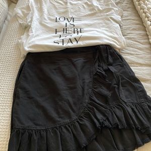Anthropology pilcro med skirt and anthropology tee in size large